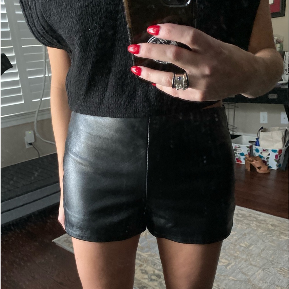 Parker Leather Shorts Size 2
